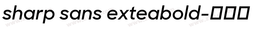 sharp sans exteabold字体转换